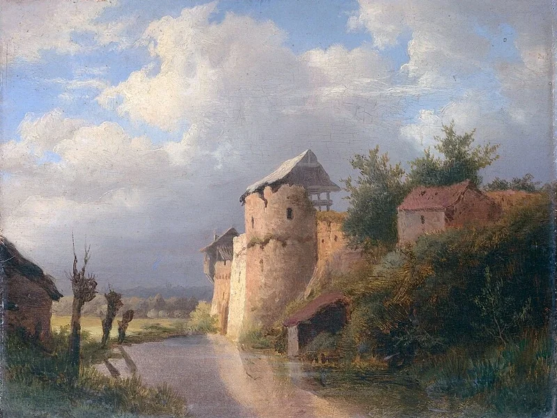 1822-Louwrens Hanedoes - Il vecchio castello